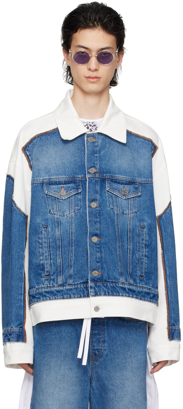 Jacka Jean Paul Gaultier Gaultier 'The Trompe L'œil' Denim Jacket Blå | 24/25-U-VE039I-D013-5701