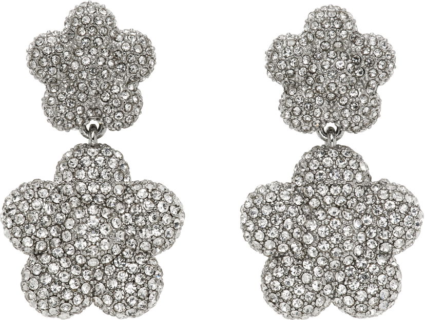 Örhängen Marc Jacobs Marc Jacobs 'The Daisy Balloon Drop' Pave Flower Earrings Metallisk | 2S5JER001J52