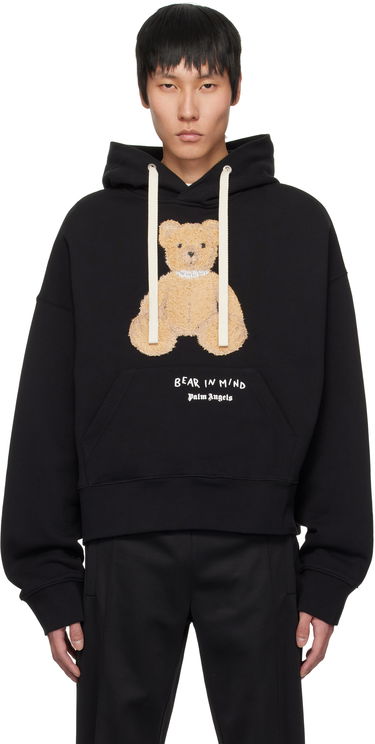 Sweatshirt Palm Angels Palm Angels 'Bear In Mind' Hoodie Svart | PMBB172S25FLE0011060, 0