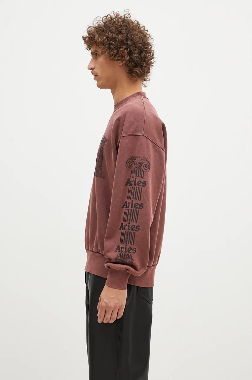 Sweatshirt Aries Aged Ancient Column Sweatshirt With Print Röd | AR2003302, 1
