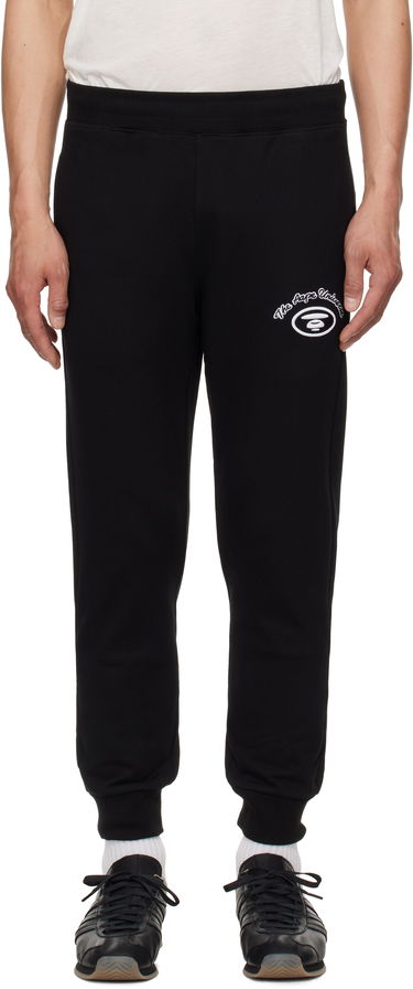 Träningsbyxor AAPE by A Bathing Ape AAPE by A Bathing Ape 'AAPE' Basic Sweatpants Svart | AAPPTMB698XXNBKX, 0
