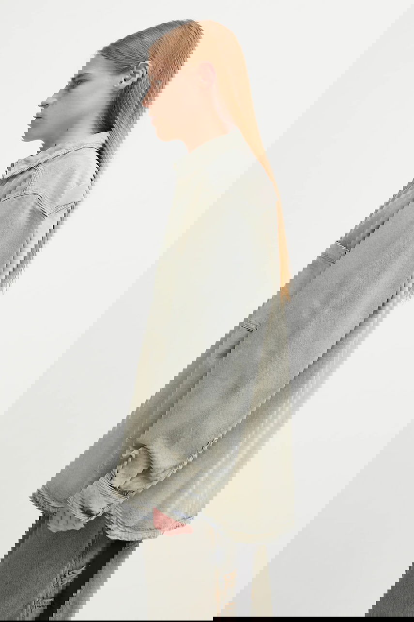 Skjorta Rick Owens Rick Owens DRKSHDW Jumbo Relaxed Fit Outershirt Grå | DU02E7769.DMP, 1