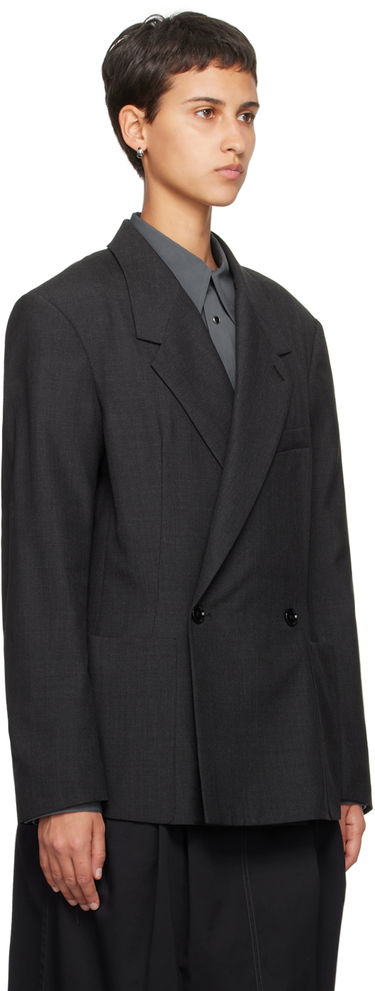 Jacka LEMAIRE Soft Tailored Double-Breasted Blazer Svart | JA1017 LF414, 1