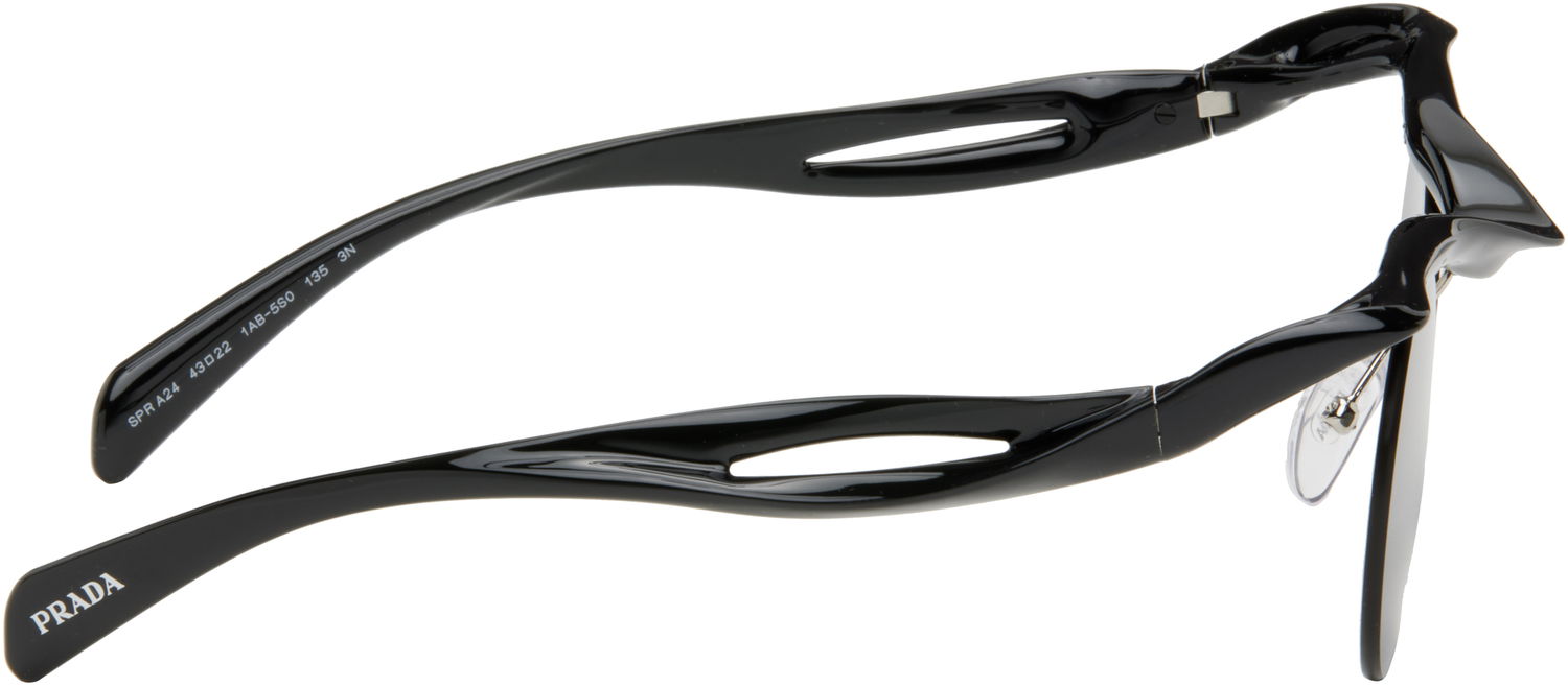 Solglasögon Prada Prada Twisted Frame Circle Sunglasses Svart | 0PR A24S 1AB5S043 8056262141410, 1