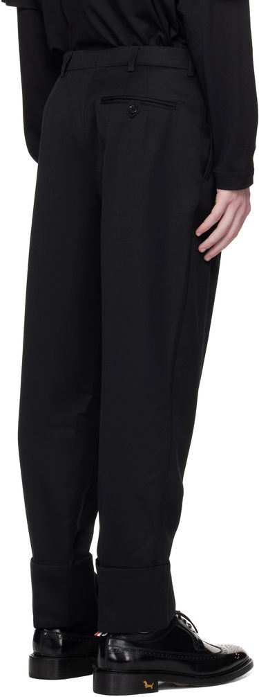Byxor Simone Rocha Simone Rocha Cuffed Straight Leg Trousers Svart | 4175 1217, 2