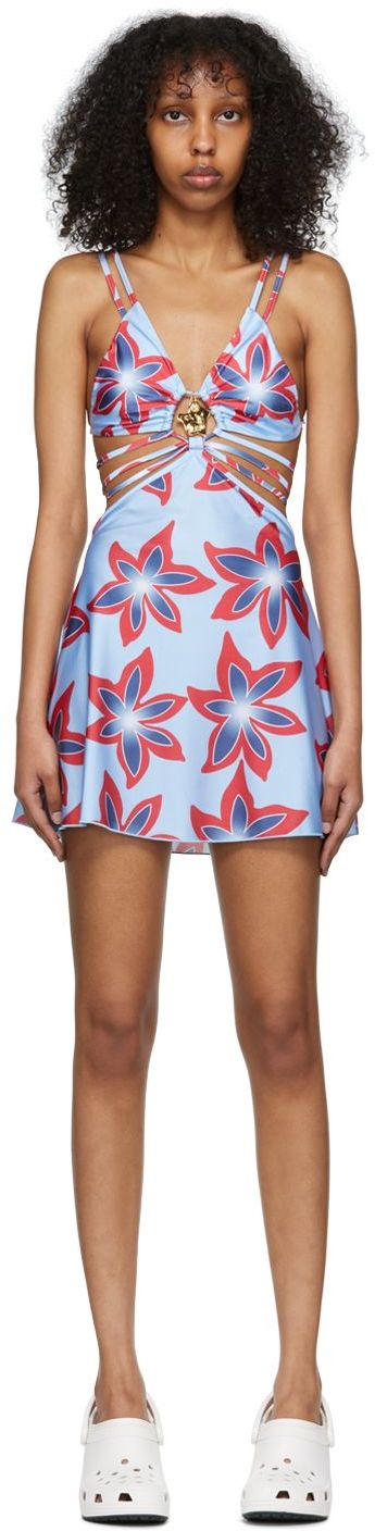 Klä Chopova Lowena Exclusive Floral Print Mini Dress Flerfärgad | 9121