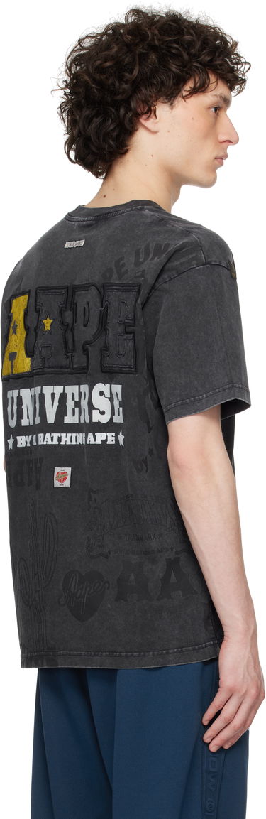 T-shirt AAPE by A Bathing Ape AAPE by A Bathing Ape Fancy Main T-Shirt Svart | AAPTEM1671XXNBKL, 2