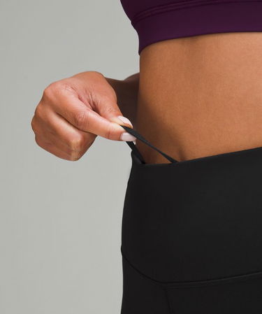 Damasker lululemon Fast and Free High-Waisted Fleece Pockets Leggings 71 cm Size 10 Svart | prod11530529, 3