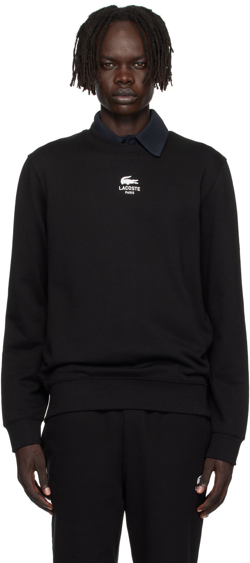 Sweatshirt Lacoste Lacoste Fleece Sweatshirt Svart | SH2736_031