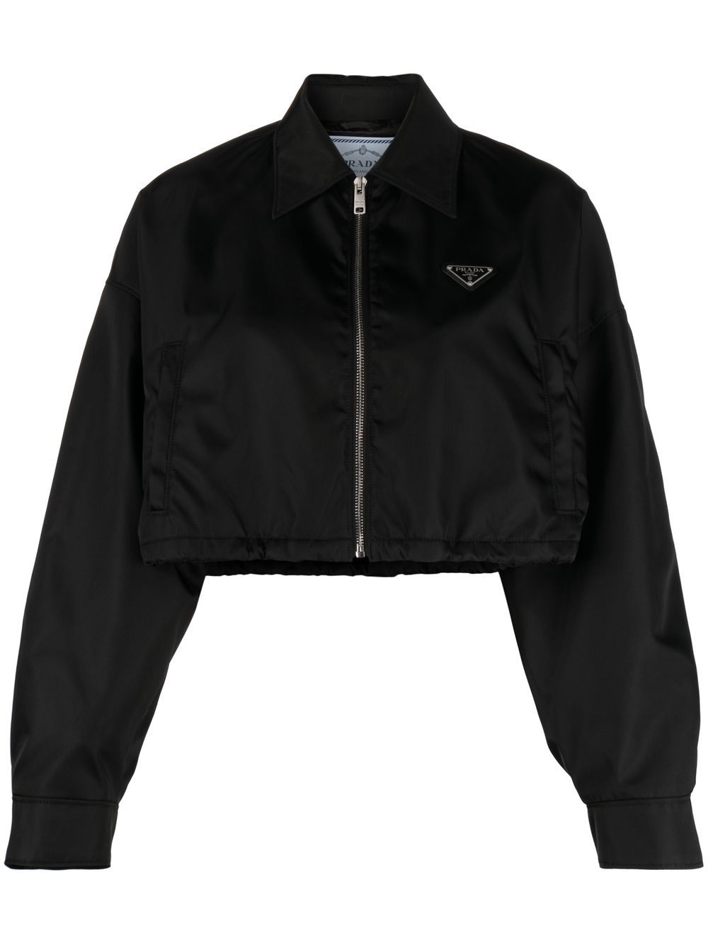 Bomberjacka Prada Cropped Bomber Jacket Svart | 292101S2311WQ8, 0