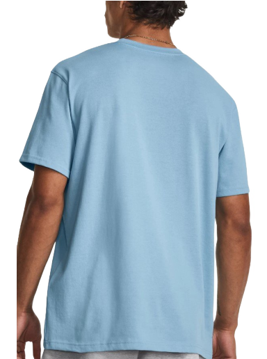 T-shirt Under Armour UA Logo EMB Heavyweight Blå | 1373997-490