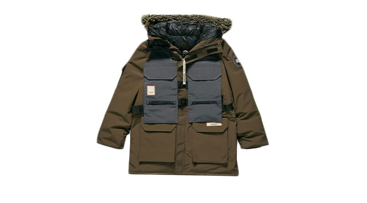 Parkas Canada Goose NBA x Salehe Bembury x Expedition Parka "Military Green/Titanium" Grön | 4158USB-1249