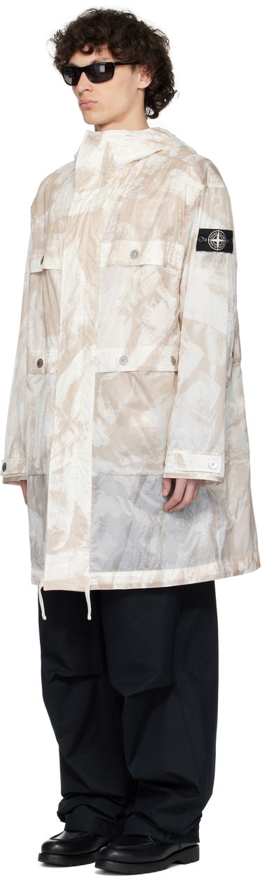 Parkas Stone Island Stone Island UV-Reactive Scan Camo Ripstop Parka Beige | K1S15 7100011 S00E2, 3