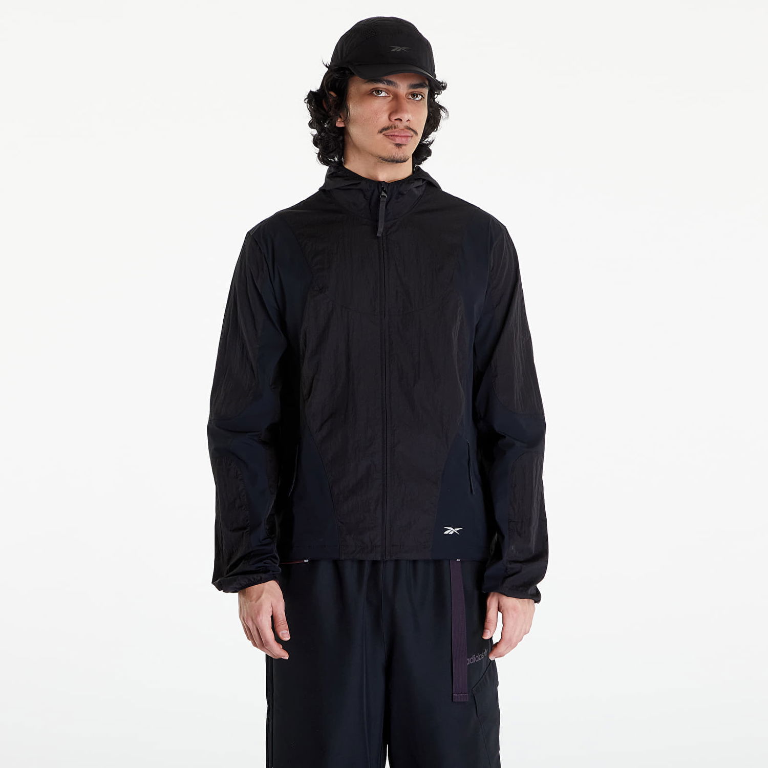 Jacka Reebok Men's windbreaker Paneled Running Jacket Black Svart | RMVL001C99FAB0011000, 0