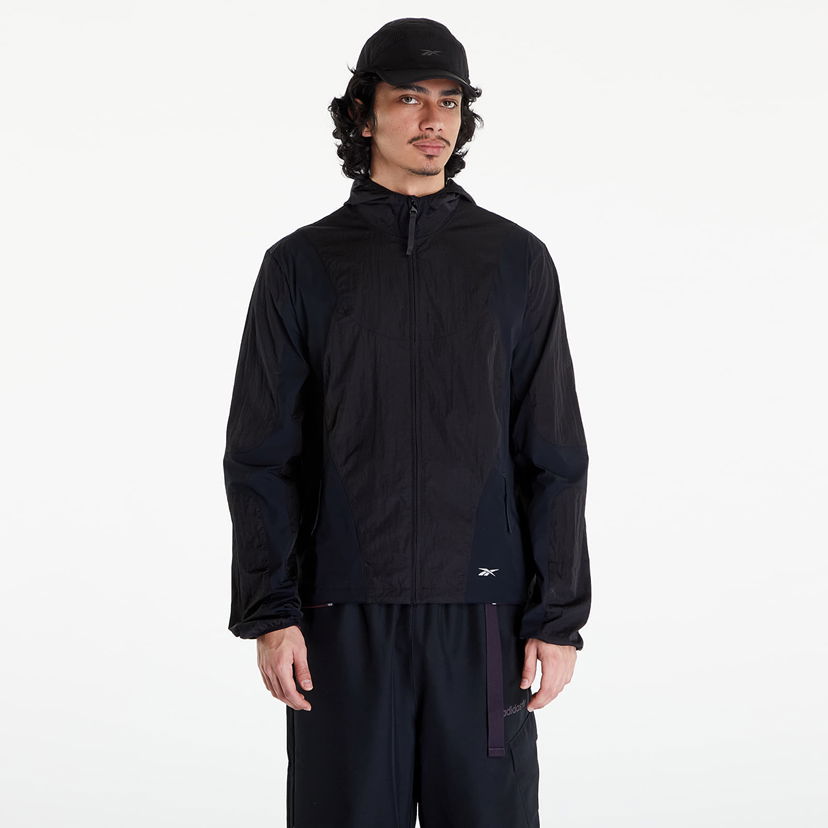 Jacka Reebok Men's windbreaker Paneled Running Jacket Black Svart | RMVL001C99FAB0011000
