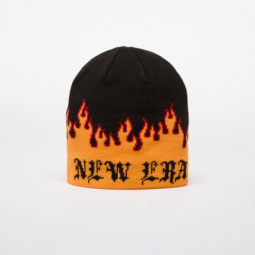 Mössa New Era Knit Thin Flame Skull Knit Tennessee Orange Orange | 60565452