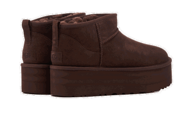 Sneakers och skor UGG Classic Ultra Mini Platform Marron Svart | 1135092-BCDR, 4