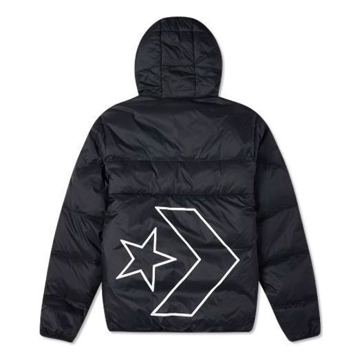 Pufferjacka Converse Classic Casual Warm Down Jacket Svart | 10023695-001