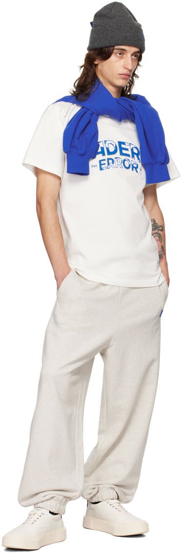 T-shirt ADER ERROR Flocked Logo T-Shirt Vit | BN25FYTS0101OW, 3