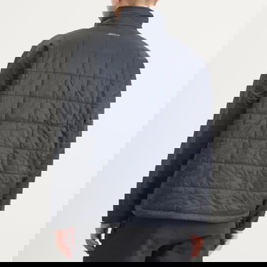 Pufferjacka Maison Margiela MM6 Maison Margiela Short Quilted Half-Zip Padded Coat Grå | SH0AM0068-M35595-900, 3
