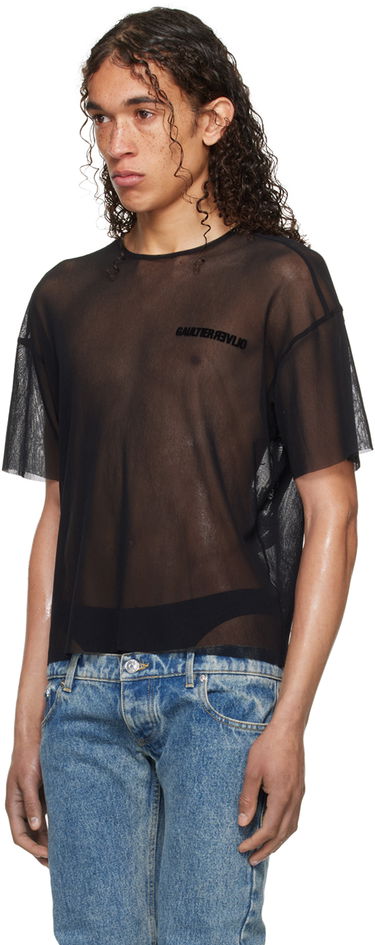 T-shirt Jean Paul Gaultier Shayne Oliver Edition Mesh T-Shirt Svart | 24/27-U-TS081I-T001-0000, 3