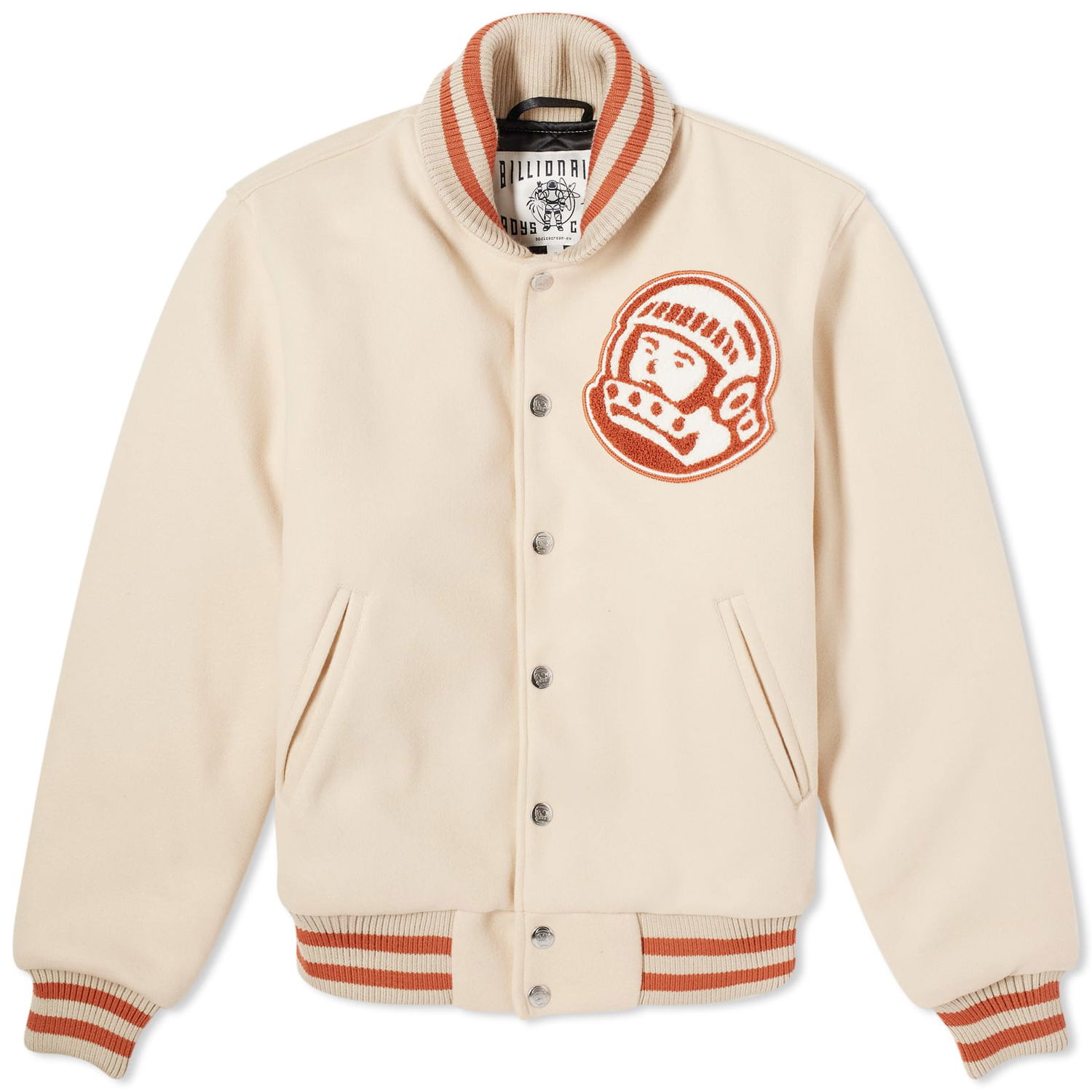 Jacka BILLIONAIRE BOYS CLUB Astro Varsity Jacket Beige | B24101-CRM, 0