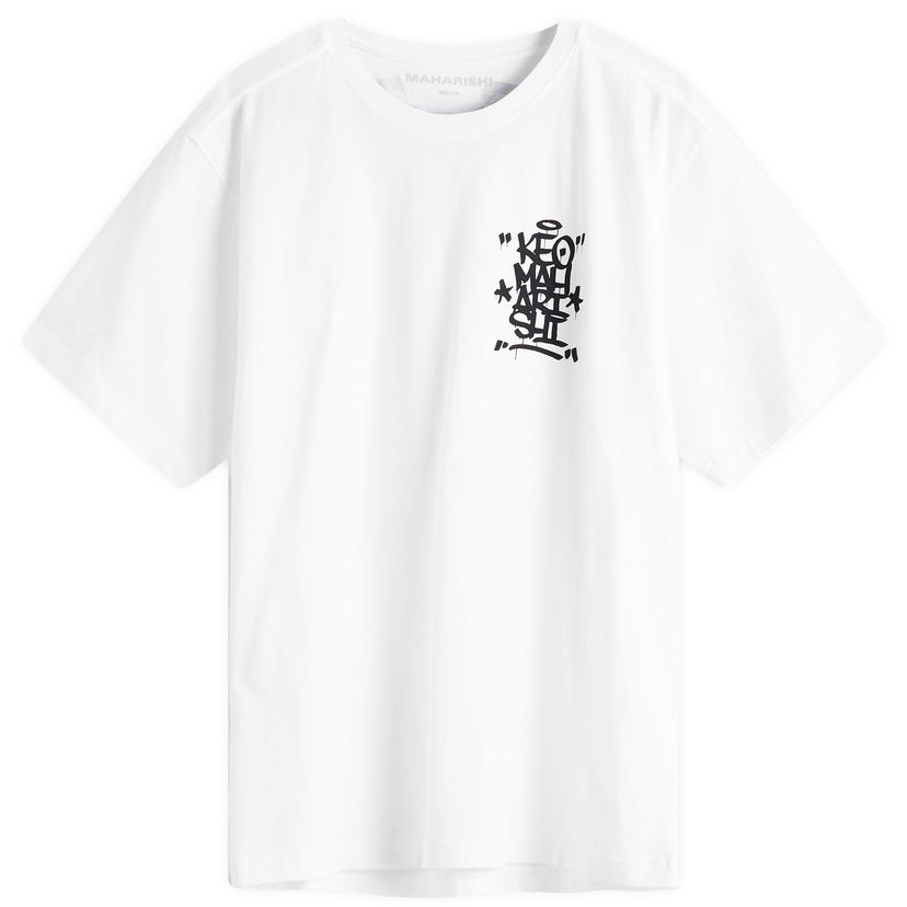 T-shirt Maharishi Maharishi Keo Graphic T-Shirt, Size Large Vit | 1465-WHT