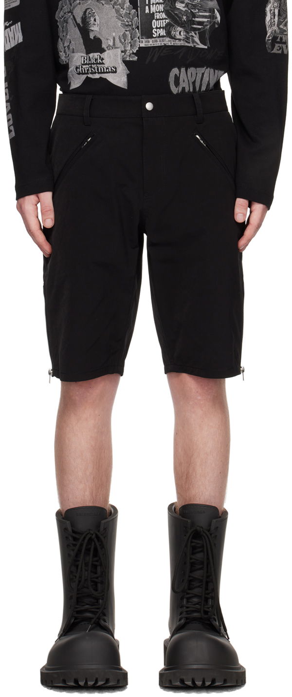 Shorts We11done We11done Biker Shorts Svart | WD-PT1-23-072-M-BK