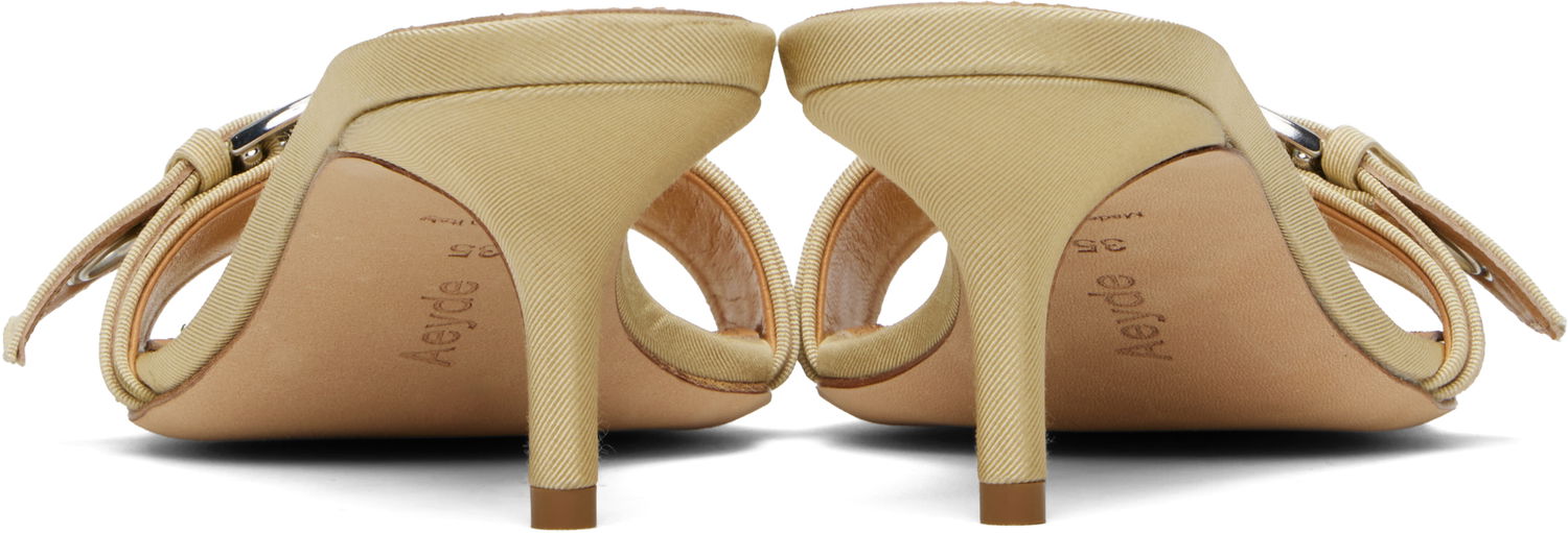 Tillbehör Aeyde Aeyde Ilvy Eyelet Grosgrain Mules Beige | A11-HS-GAIS55TB188-SS25-957-069, 1