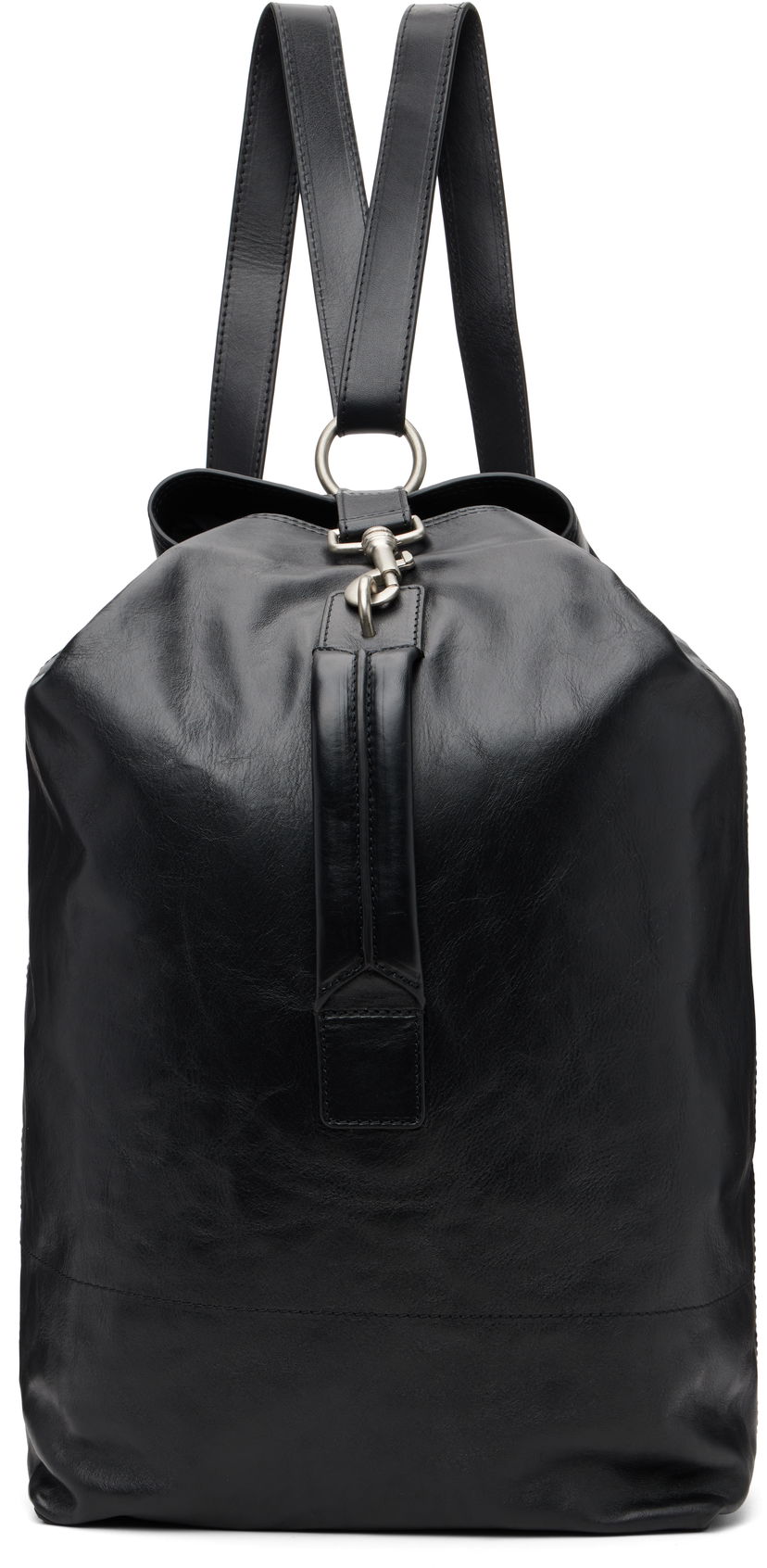 Ryggsäck Dries Van Noten Dries Van Noten Adjustable Leather Backpack Svart | 252-021518-195