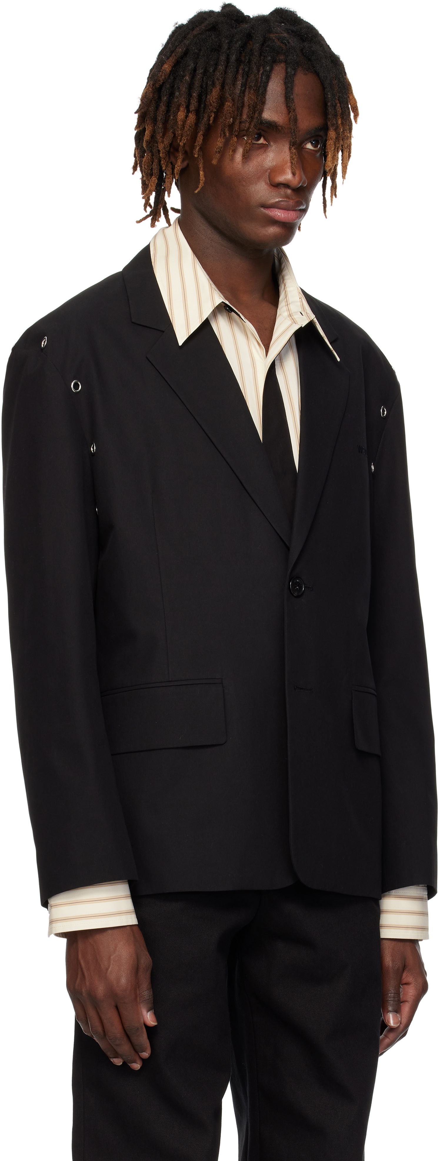 Jacka We11done We11done Eyelet Blazer Svart | WD-JK0-25-025-U-BK, 1