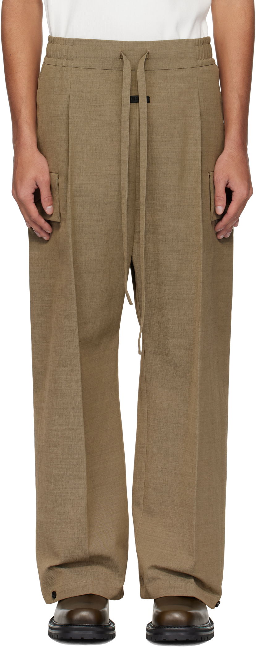 Byxor Fear of God Fear of God Wide Leg Cargo Pants Brun | FGE240-402HNW