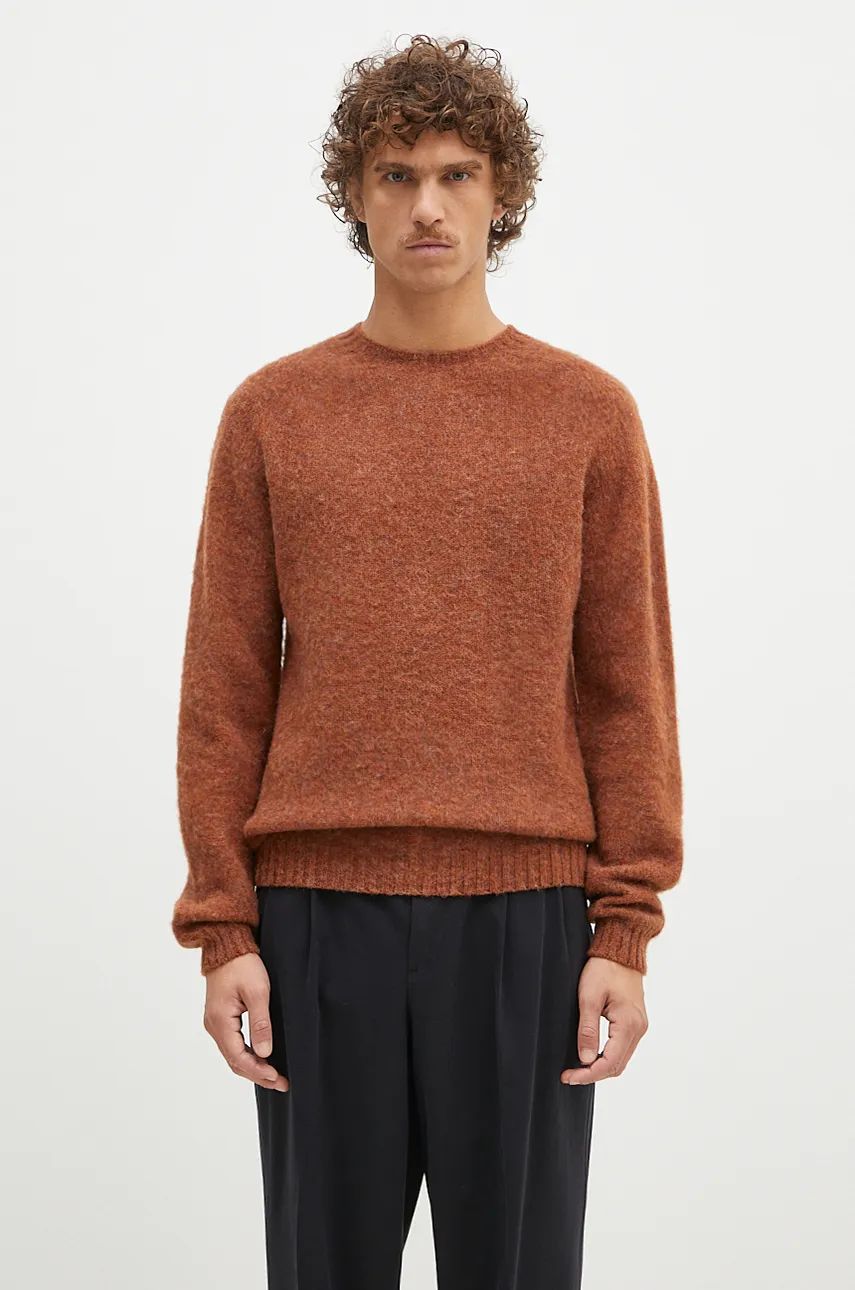 Sweater NORSE PROJECTS Birnir Brushed Lambswool Crewneck Sweater Brun | N45.0520.4001, 0