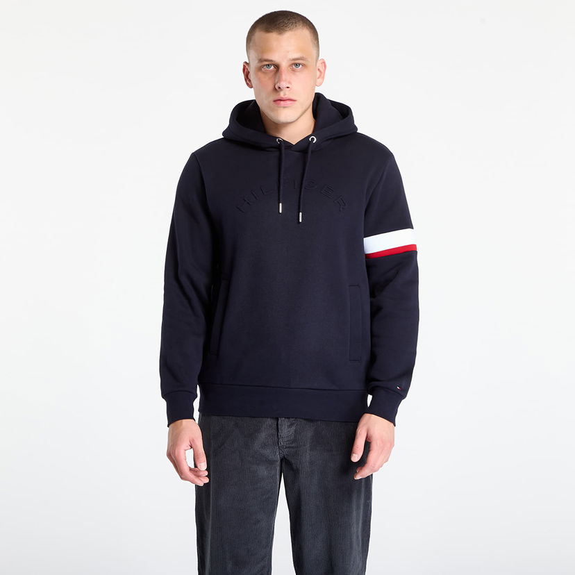 Sweatshirt Tommy Hilfiger Sweatshirt Rwb Insert Hoodie Desert Sky Mörkblå | MW0MW40479-DW5