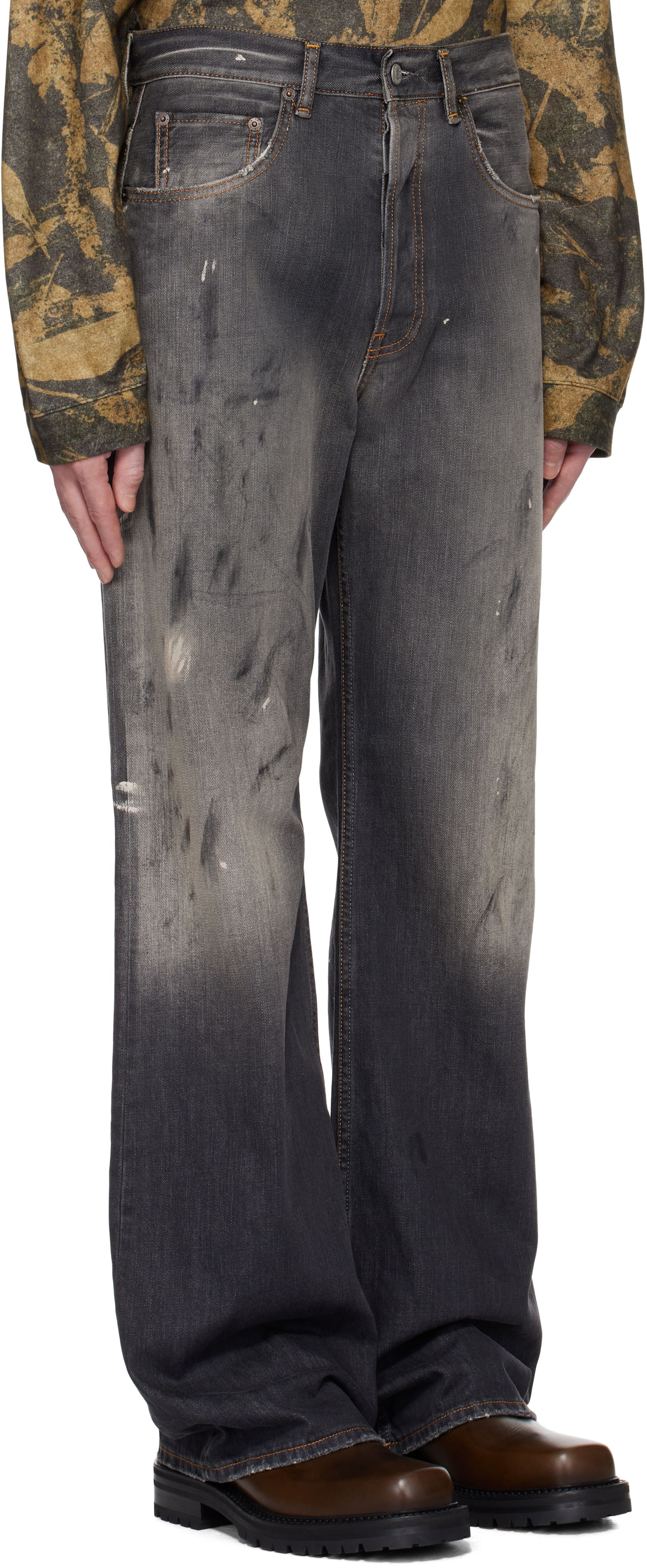 Jeans Acne Studios Acne Studios Loose Fit 2021M Jeans Grå | B00393-, 1