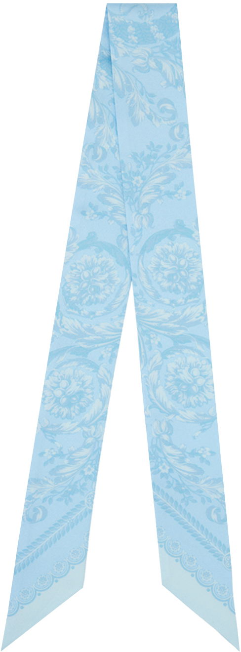 Halsduk Versace Barocco Scarf Blå | IBA0005_1A06723_5U940, 0