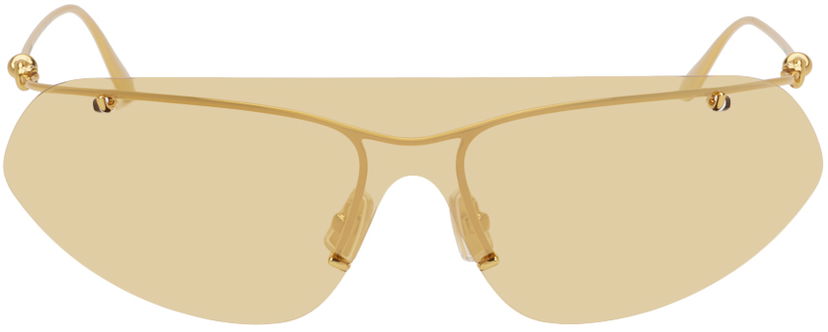 Solglasögon Bottega Veneta Knot Sunglasses Gul | BV1272S