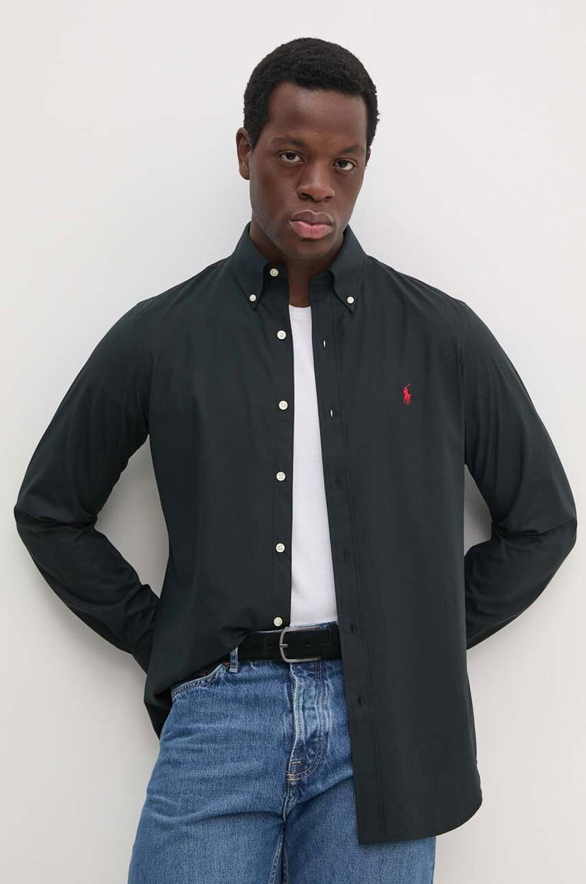 Skjorta Polo by Ralph Lauren Shirt Regular Svart | 710928255