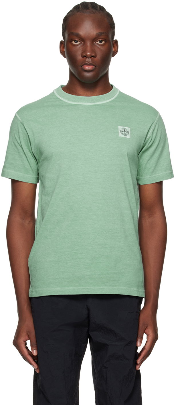 T-shirt Stone Island Patch T-Shirt Grön | 801523757