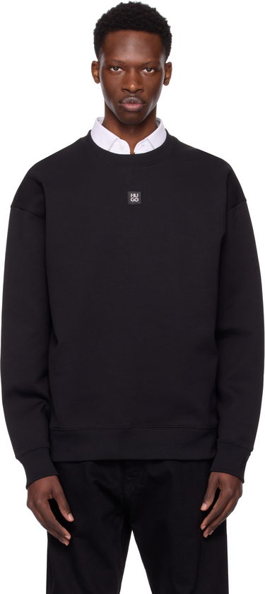 Sweatshirt BOSS Hugo Stacked Logo Sweatshirt Svart | 50533689, 0