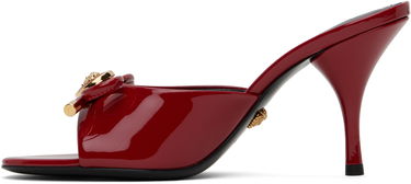 Skovård Versace Versace Opera Bow Patent Heeled Sandals Röd | 1018239_D2VE_1RB3V, 2