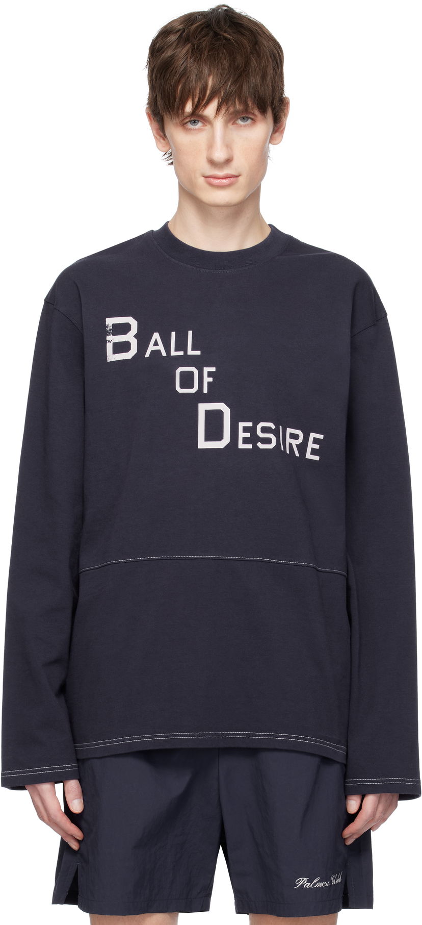T-shirt Palmes Palmes Desire Tennis T-Shirt Mörkblå | P15-0032-660