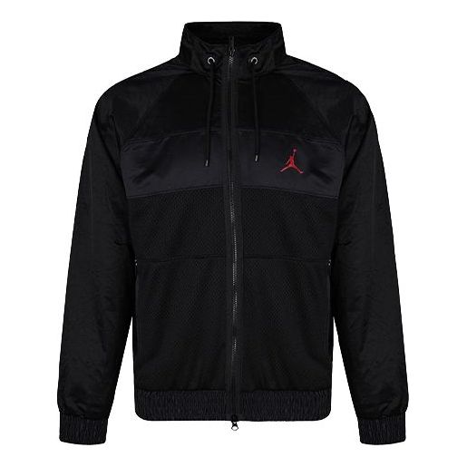 Vindjacka Jordan Jordan Stand Collar Logo Casual Woven Sports Jacket Svart | AV1303-011