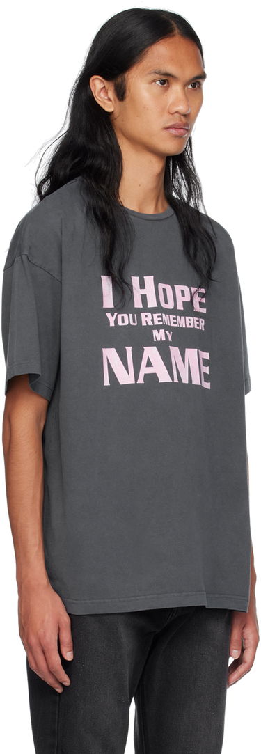 T-shirt We11done We11done Lettering T-Shirt Grå | WD-TT2-24-761-U-CH, 1