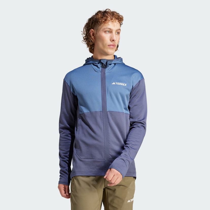 Jacka adidas Performance adidas TERREX TERREX XPERIOR LIGHT FLEECE HOODED Mörkblå | IP3678