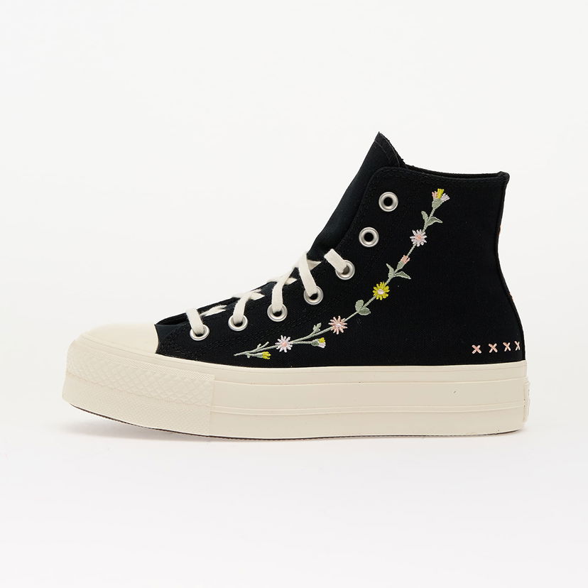 Sneakers och skor Converse Chuck Taylor All Star Lift Floral Embroidery Svart | A15007C