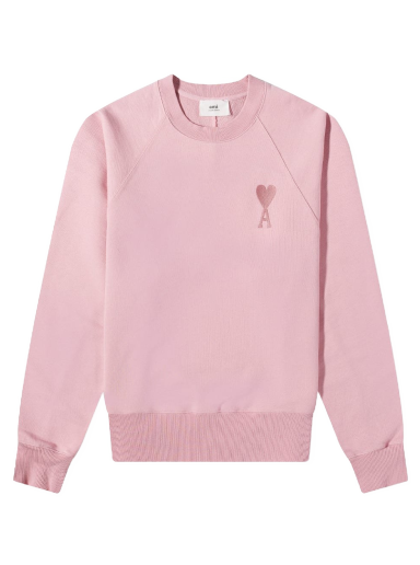 Sweatshirt AMI Tonal Heart Crew Sweat Rosa | USW002-747655