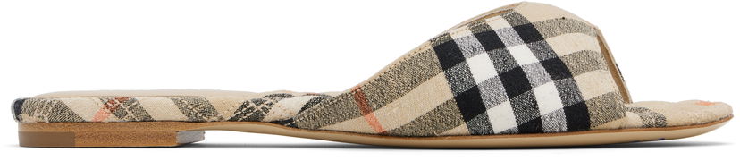 Tillbehör Burberry Burberry Check Mews Sandals Beige | 8106160