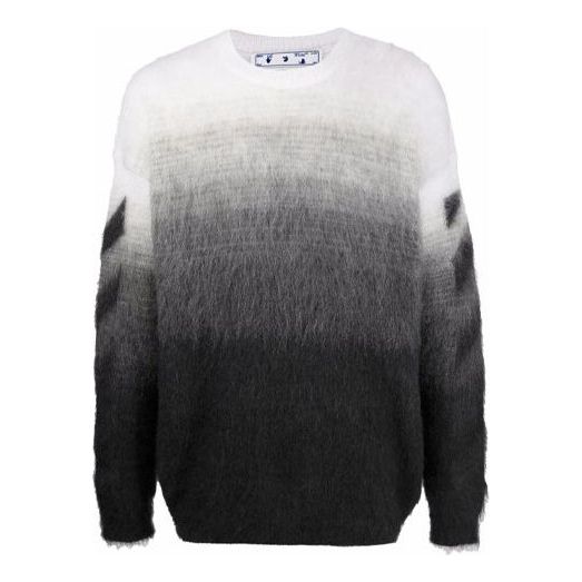 Sweater Off-White Off-White FW21 Plush Gradient Round Neck Pullover Sweater Flerfärgad | OMHE098F21KNI0011010