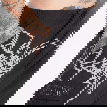 Cargo byxor Pleasures Eva-1 Cargo Pants Black Svart | P24E002 BLACK, 1